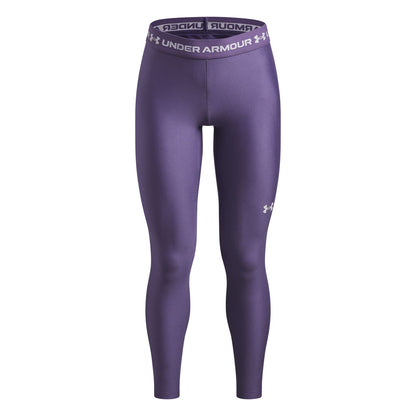 Under Armour Heatgear Girls Purple Leggings