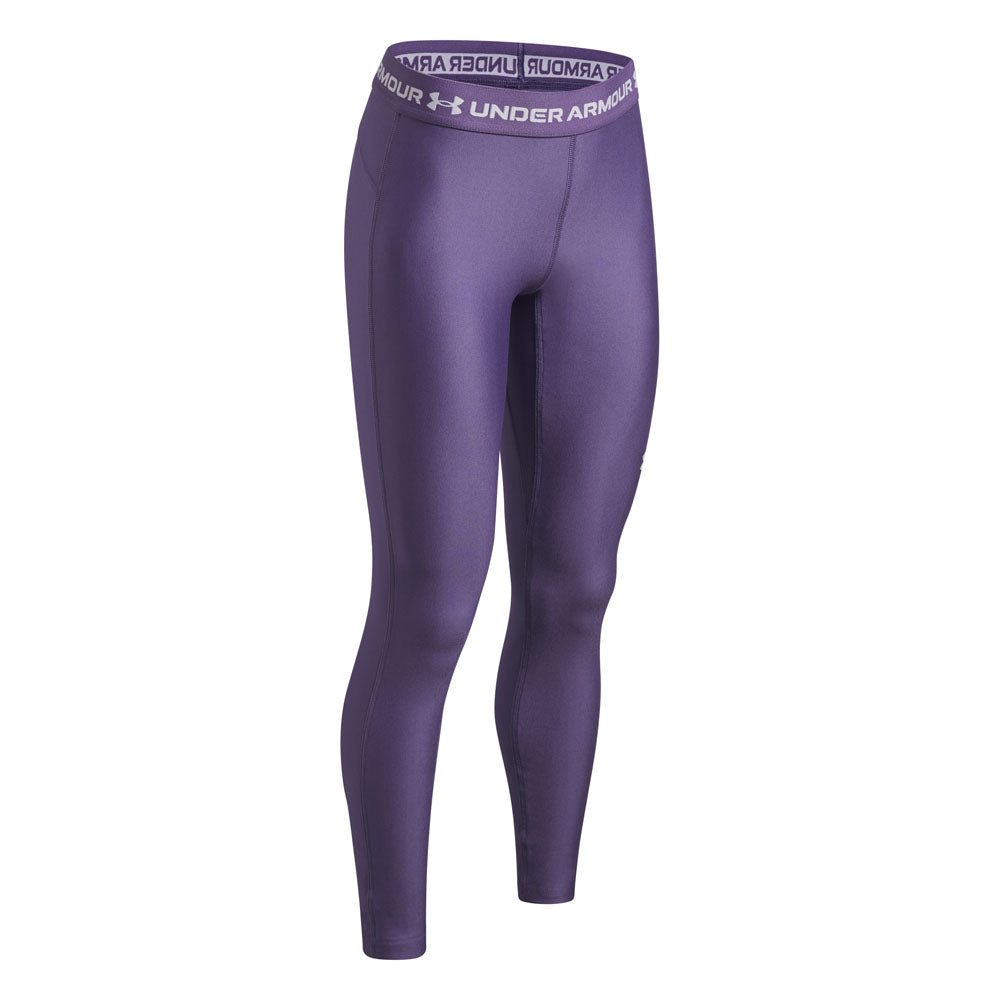 Under Armour Heatgear Girls Purple Leggings