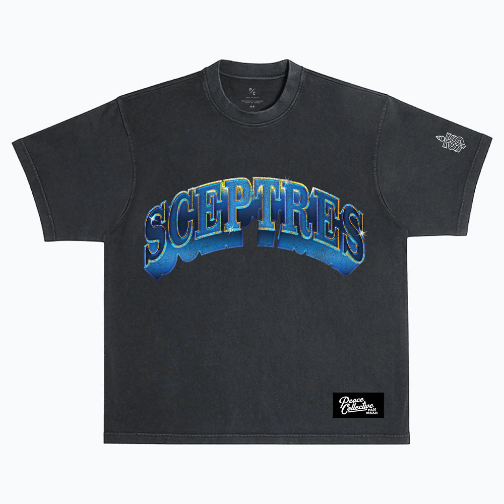 Peace Collective Toronto Sceptres Graffiti Heavyweight Black T Shirt