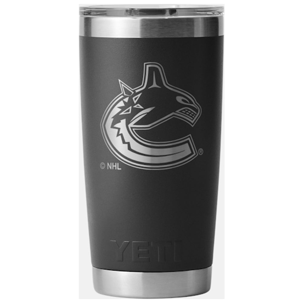 Yeti Rambler 20 OZ Vancouver Canucks Black Tumbler