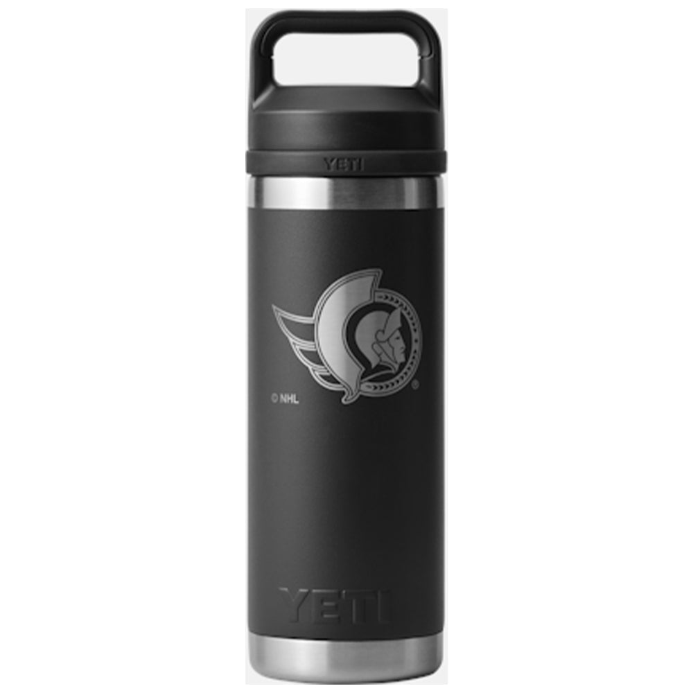 Yeti Rambler 18 OZ Ottawa Senators Black Chug Bottle