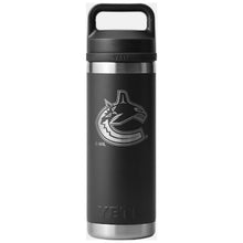Yeti Rambler 18 Oz Vancouver Canucks Black Chug Bottle