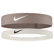 NIKE FLEX HEADBANDS 2 PACK - BROWN/WHITE
