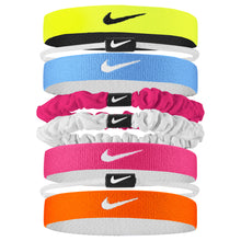 Nike Flex Classic Mixed Yellow/White/Blue/Pink/Orange Hair Ties - 8 Pack