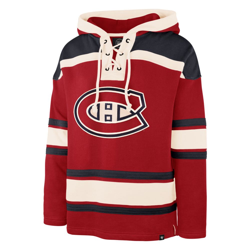 47 Brand Montreal Canadiens Lacer Red Hoodie