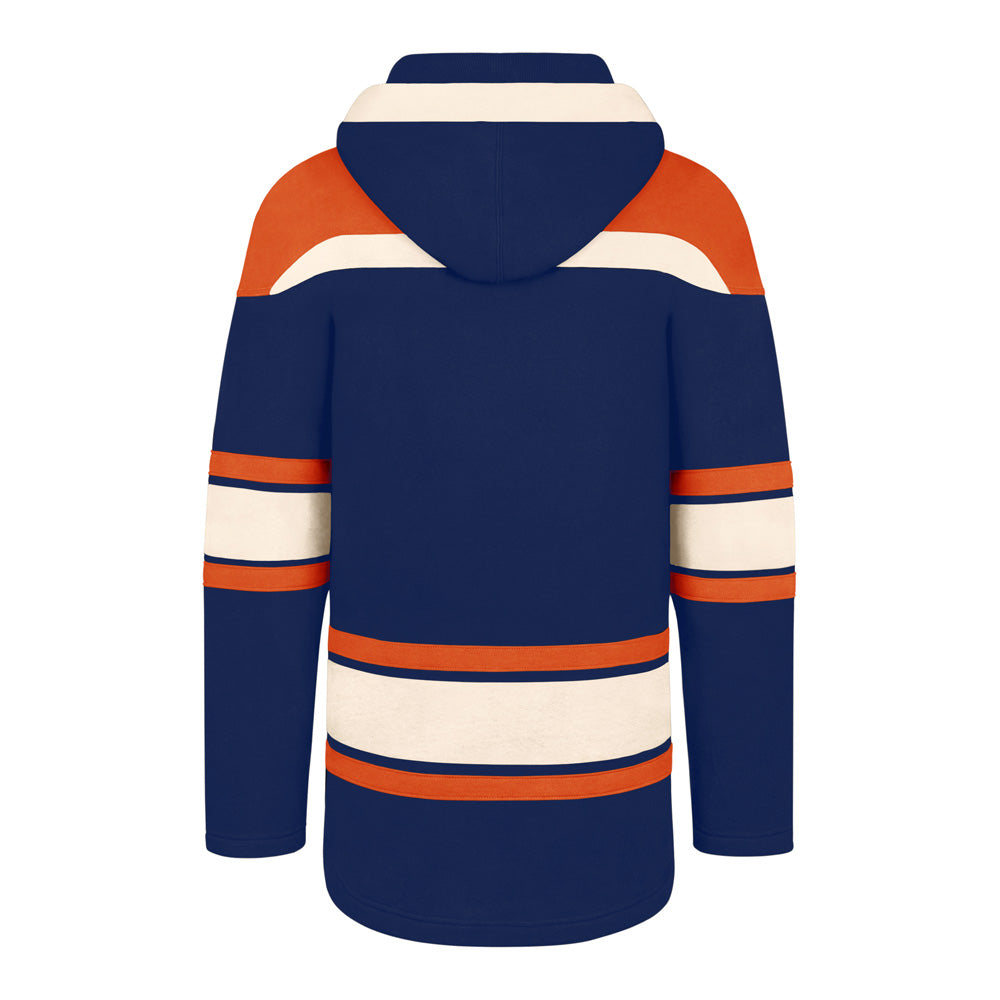 47 Brand Edmonton Oilers Lacer Blue Hoodie