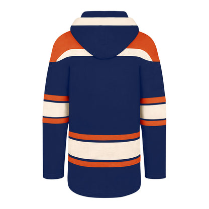 47 Brand Edmonton Oilers Lacer Blue Hoodie