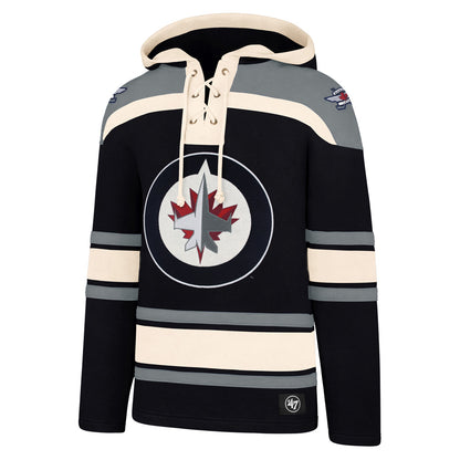 47 Brand Winnipeg Jets Lacer Navy Hoodie