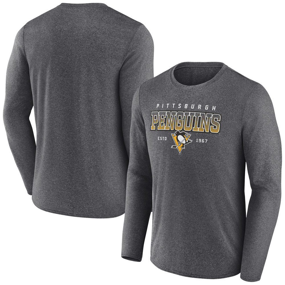 Pittsburgh Penguins Long Sleeve Crew Neck T-Shirt