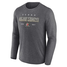 Vegas Golden Knights Long Sleeve Crew Neck T-Shirt Charcoal