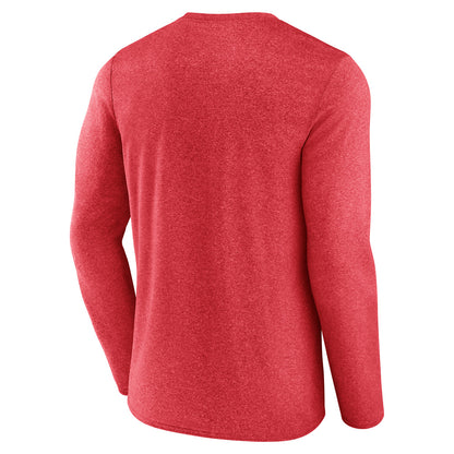 Detroit Red Wings Long Sleeve Crew Neck Tee Athletic Red