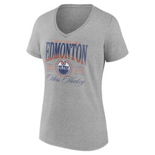 Fanatics Edmonton Oilers Women's Grey T Shirt