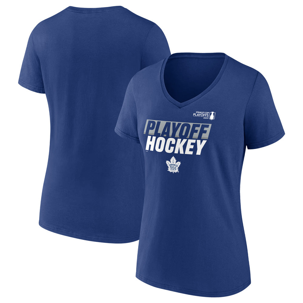 FANATICS TORONTO MAPLE LEAFS 2025 STANLEY CUP PLAYOFFS WOMEN'S BLUE T SHIRT