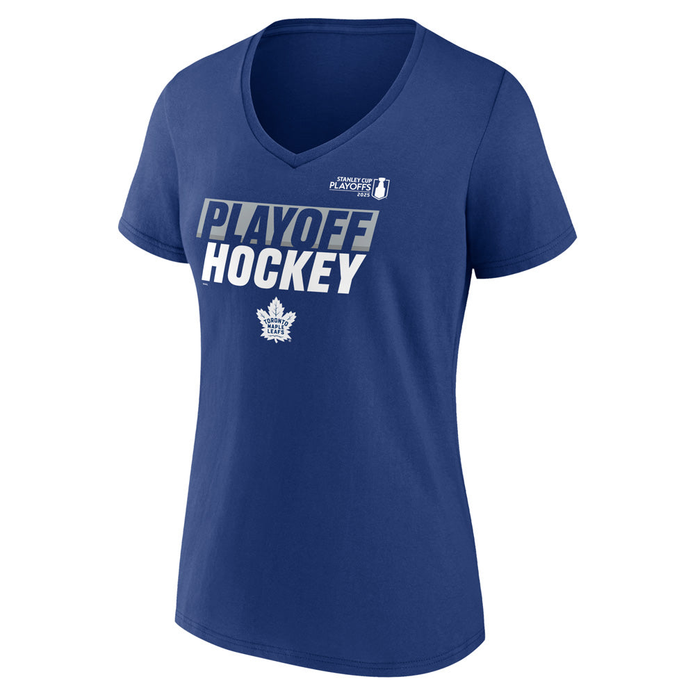 FANATICS TORONTO MAPLE LEAFS 2025 STANLEY CUP PLAYOFFS WOMEN'S BLUE T SHIRT