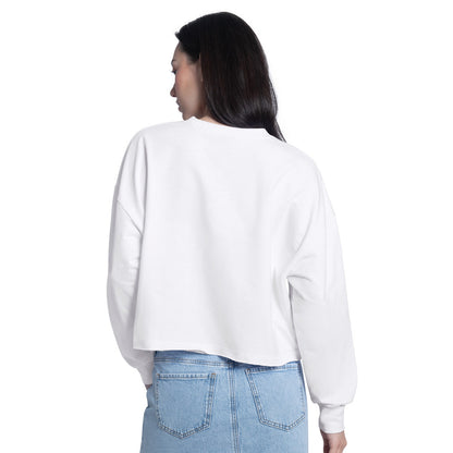 Starter Toronto Maple Leafs Women's Cropped White Crew Shirt