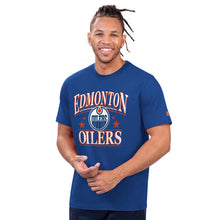 Starter Edmonton Oilers Holiday Men's Navy T Shirt