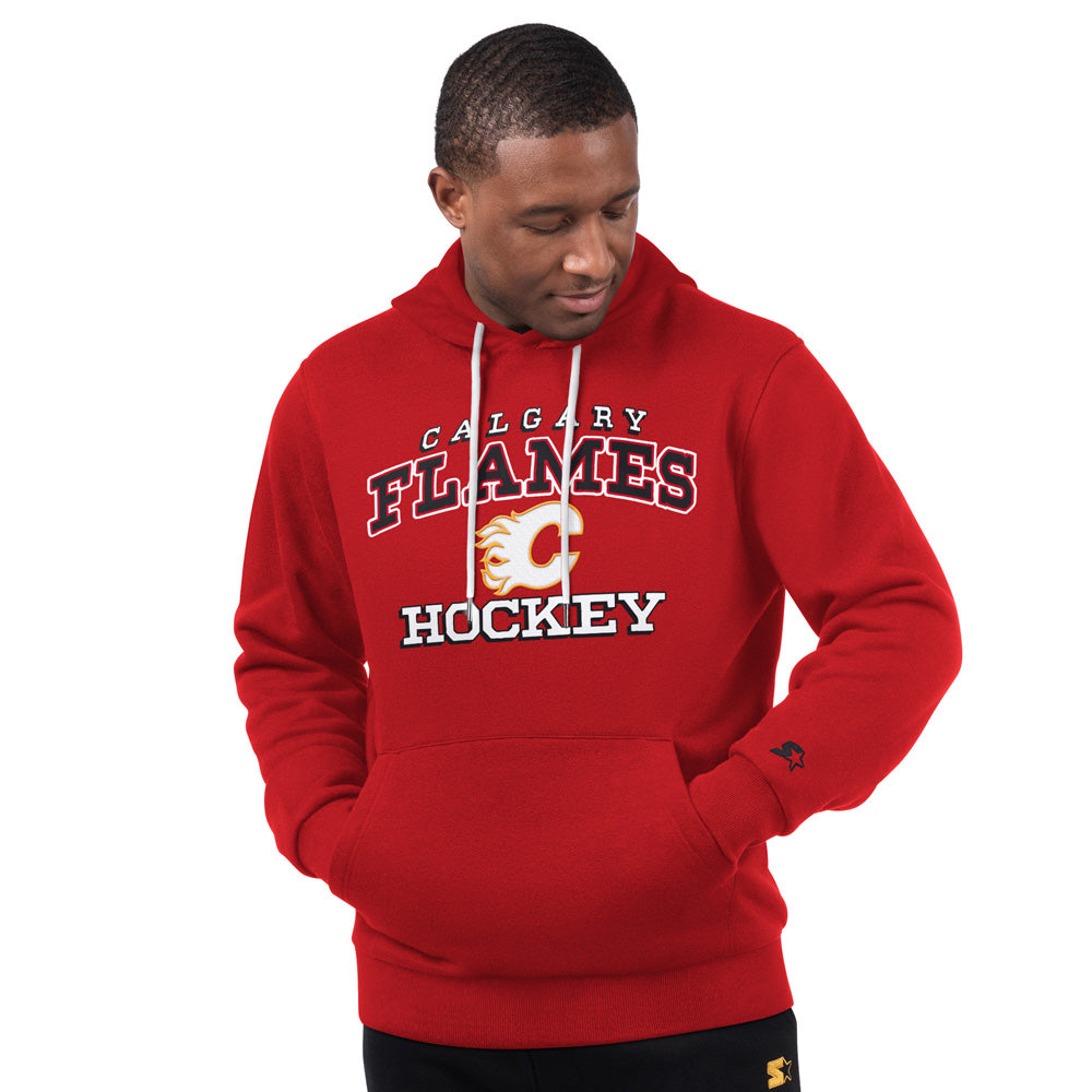 Starter Calgary Flames Holiday Men's Red Hoodie
