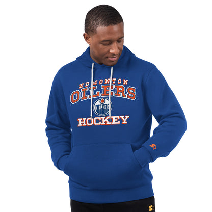 Starter Edmonton Oilers Holiday Men's Navy Hoodie