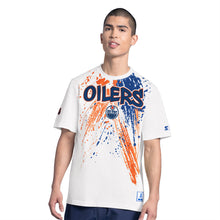 Edmonton Oilers Starter Graffiti White T Shirt
