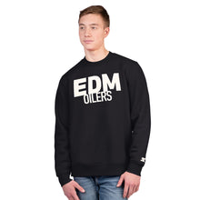 Starter Edmonton Oilers Assist Men's Black Crewneck Sweater