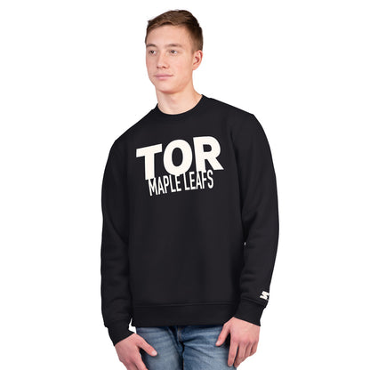Starter Toronto Maple Leafs Assist Men's Black Crewneck Sweater