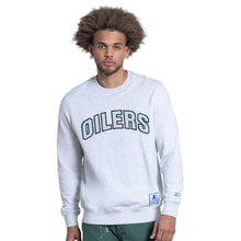 Edmonton Oilers Starter Face Off Crewneck Sweatshirt