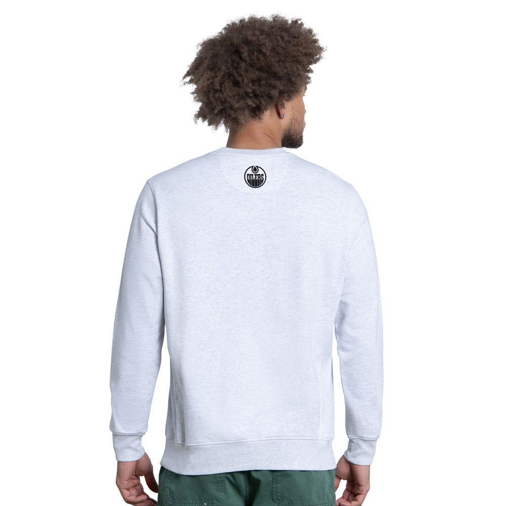 Edmonton Oilers Starter Face Off Crewneck Sweatshirt