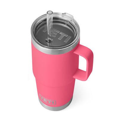 YETI RAMBLER 25 OZ STRAW MUG - TROPICAL PINK