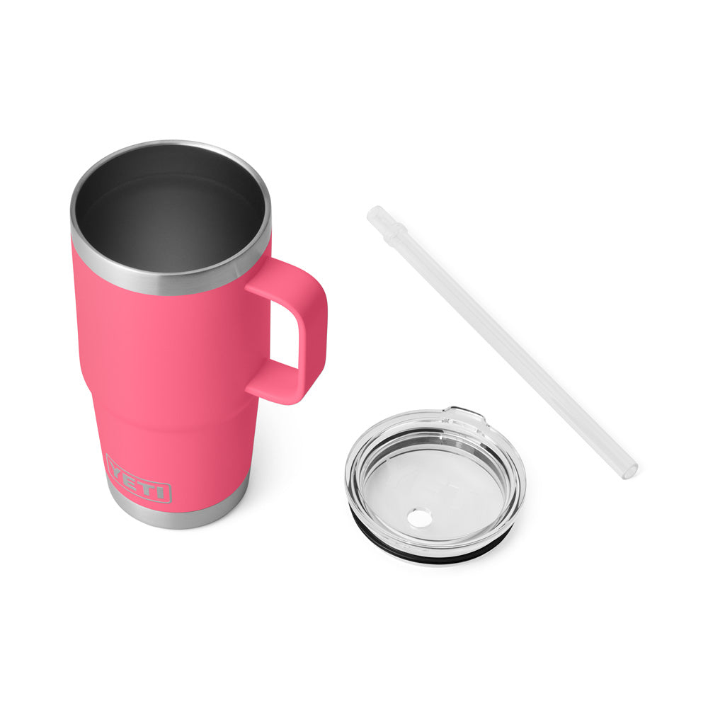 YETI RAMBLER 25 OZ STRAW MUG - TROPICAL PINK