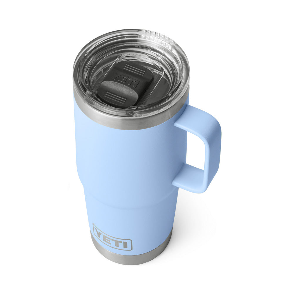YETI RAMBLER 20 OZ BIG SKY BLUE TRAVEL MUG