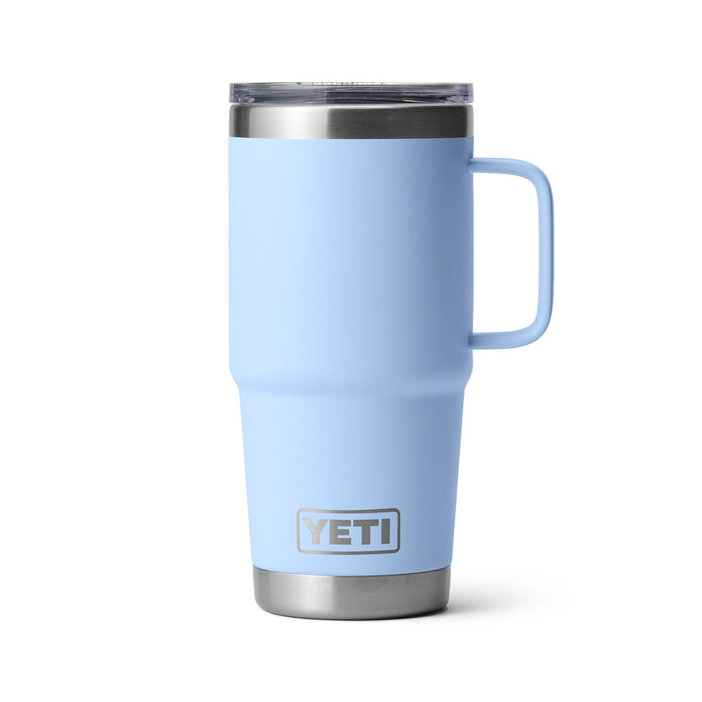 YETI RAMBLER 20 OZ BIG SKY BLUE TRAVEL MUG