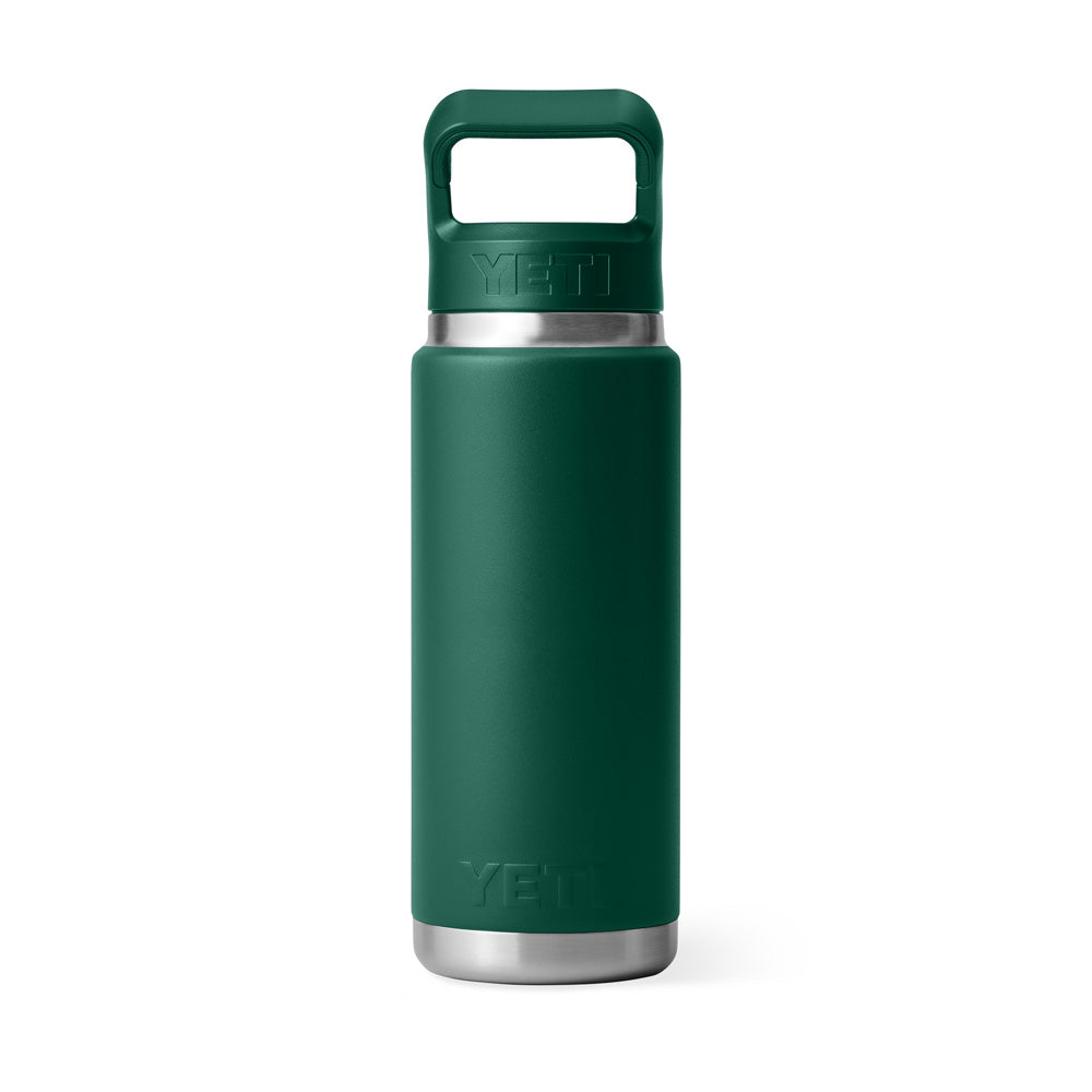 Yeti Rambler 26 Oz Straw Bottle - Black Forest Green