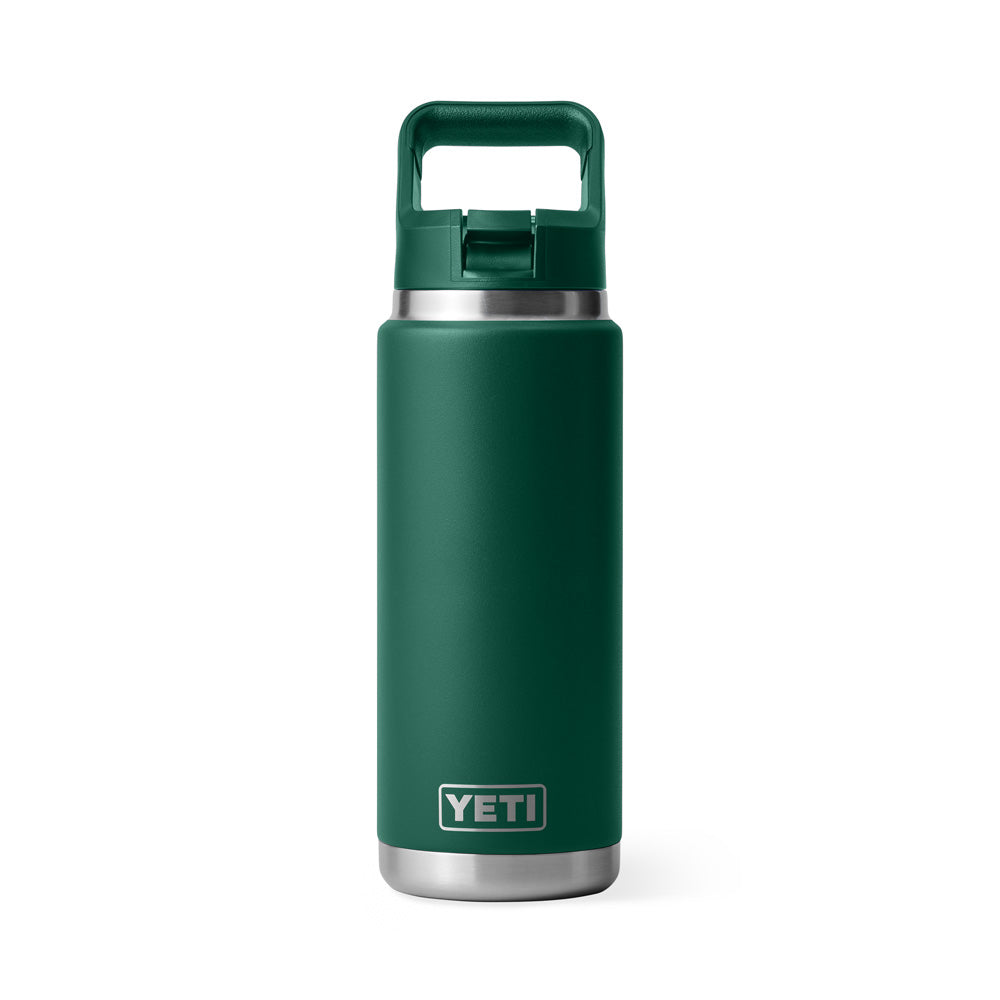 Yeti Rambler 26 Oz Straw Bottle - Black Forest Green