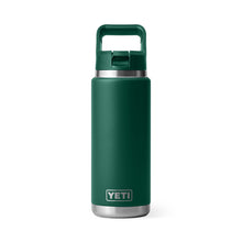 Yeti Rambler 26 Oz Straw Bottle - Black Forest Green