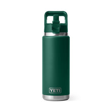 Yeti Rambler 26 Oz Straw Bottle - Black Forest Green