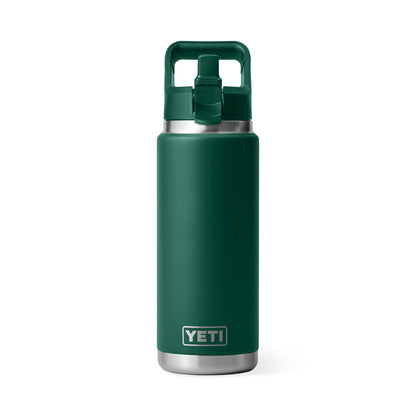 Yeti Rambler 26 Oz Straw Bottle - Black Forest Green