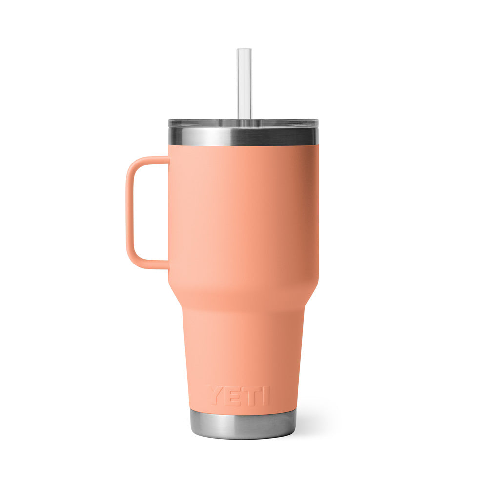 YETI RAMBLER 35 OZ LOWCOUNTRY PEACH STRAW MUG