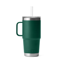 Yeti Rambler 25 Oz Straw Mug - Black Forest Green