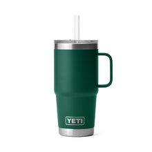 Yeti Rambler 25 Oz Straw Mug - Black Forest Green