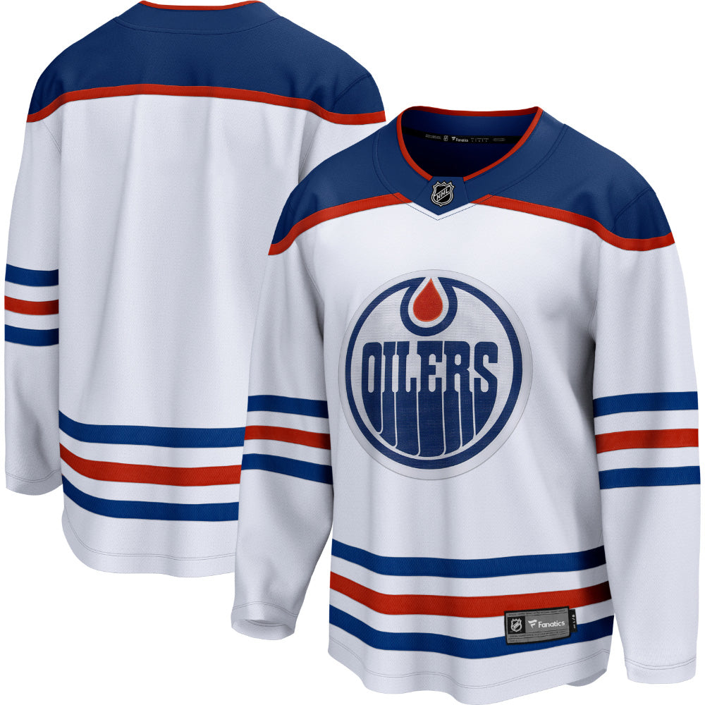 FANATICS EDMONTON OILERS ADULT AWAY BREAKAWAY JERSEY