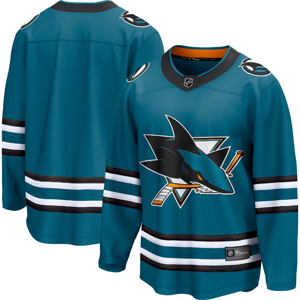 San Jose Sharks Breakaway Home Jersey Teal