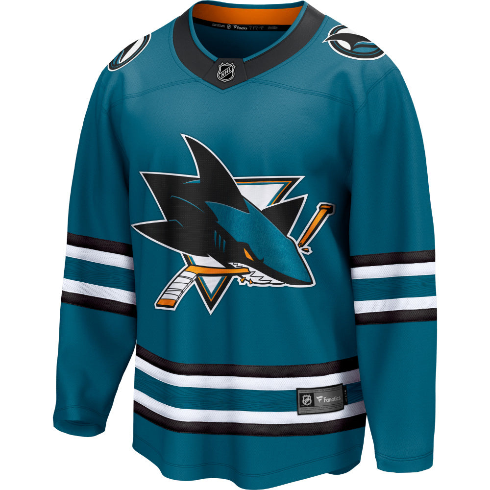 San Jose Sharks Breakaway Home Jersey Teal