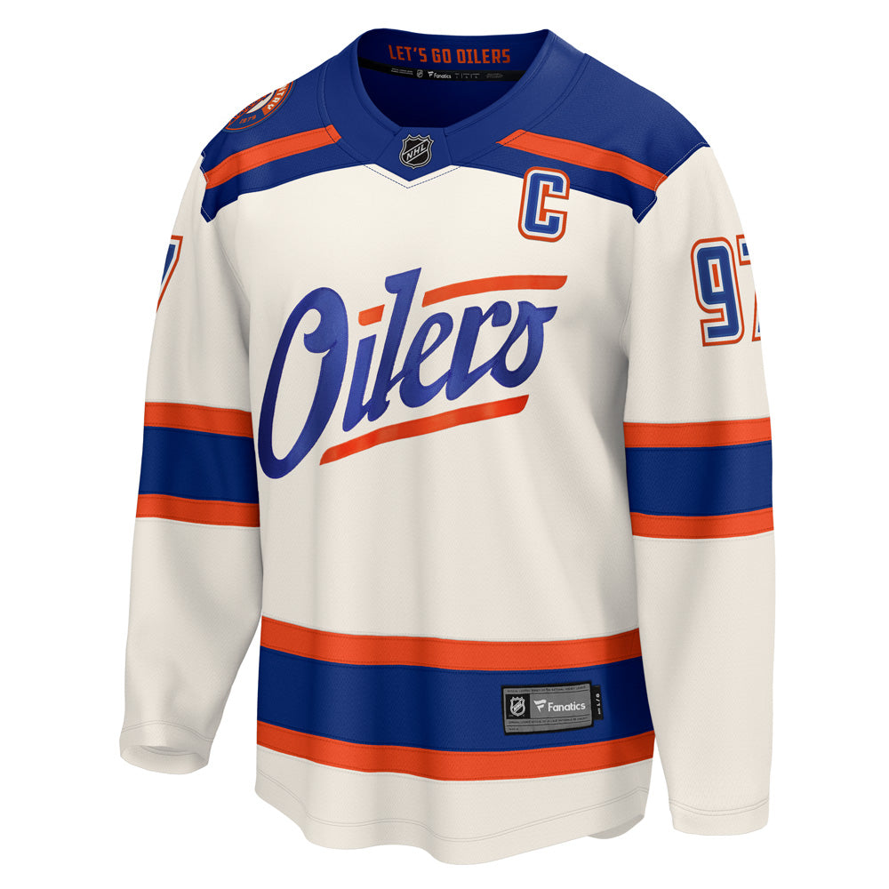 Fanatics Edmonton Oilers Connor McDavid Breakaway Alternate Jersey