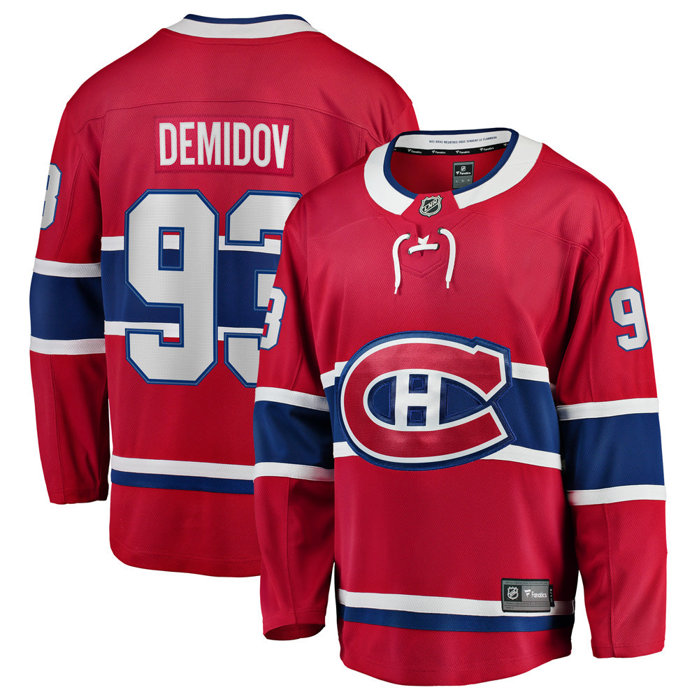 Fanatics Montreal Canadiens Ivan Demidov Men's Home Breakaway Jersey