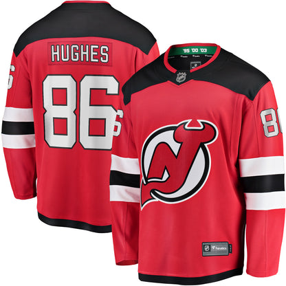 FANATICS NEW JERSEY DEVILS JACK HUGHES ADULT HOME JERSEY