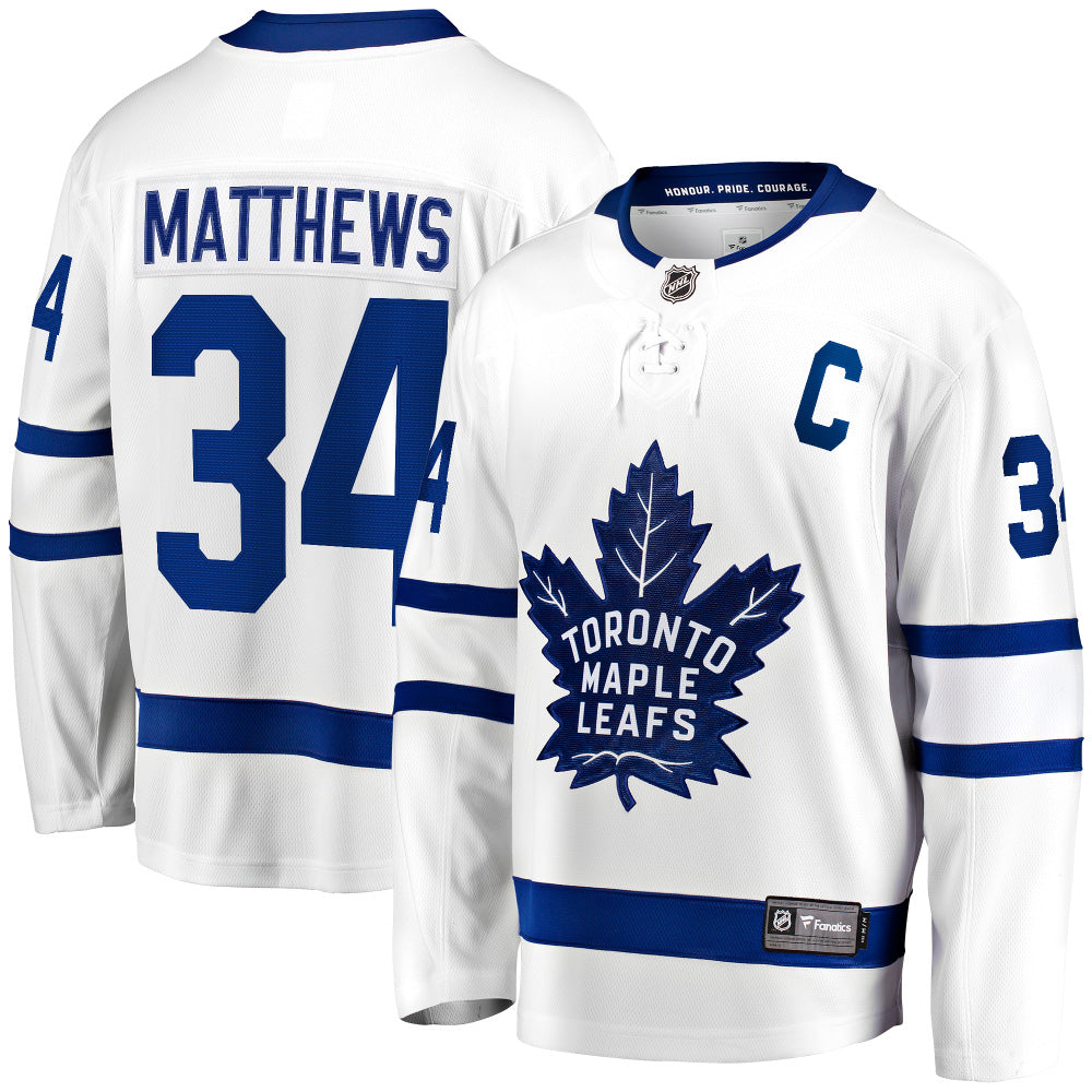 FANATICS TORONTO MAPLE LEAFS AUSTON MATTHEWS ADULT AWAY BREAKAWAY JERSEY