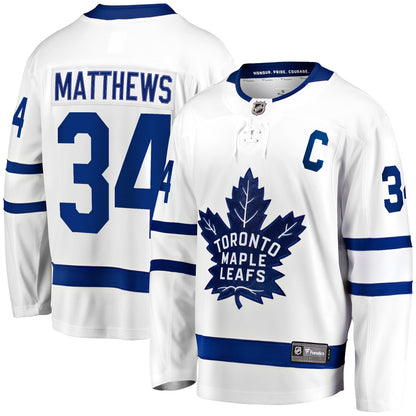 FANATICS TORONTO MAPLE LEAFS AUSTON MATTHEWS ADULT AWAY BREAKAWAY JERSEY