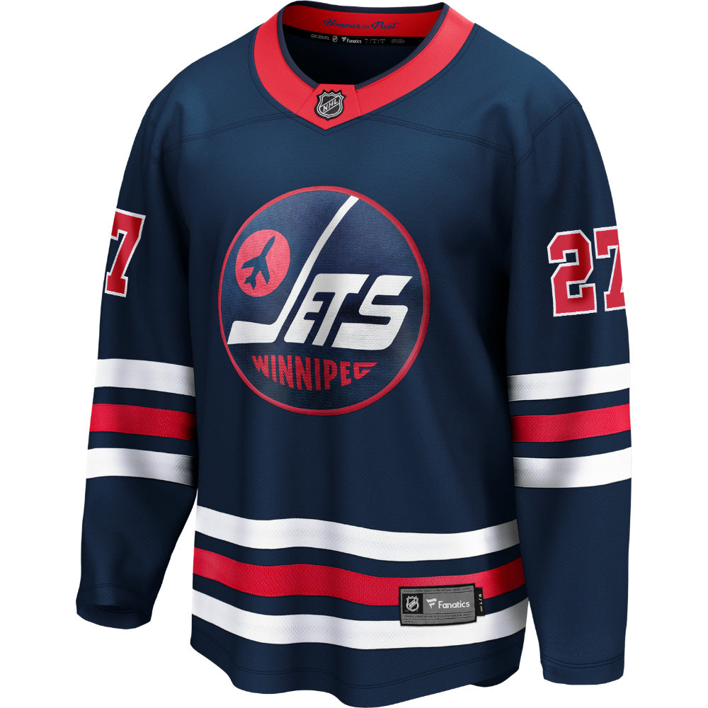 FANATICS WINNIPEG JETS NIKOLAJ EHLERS ADULT NAVY ALTERNATE BREAKAWAY JERSEY