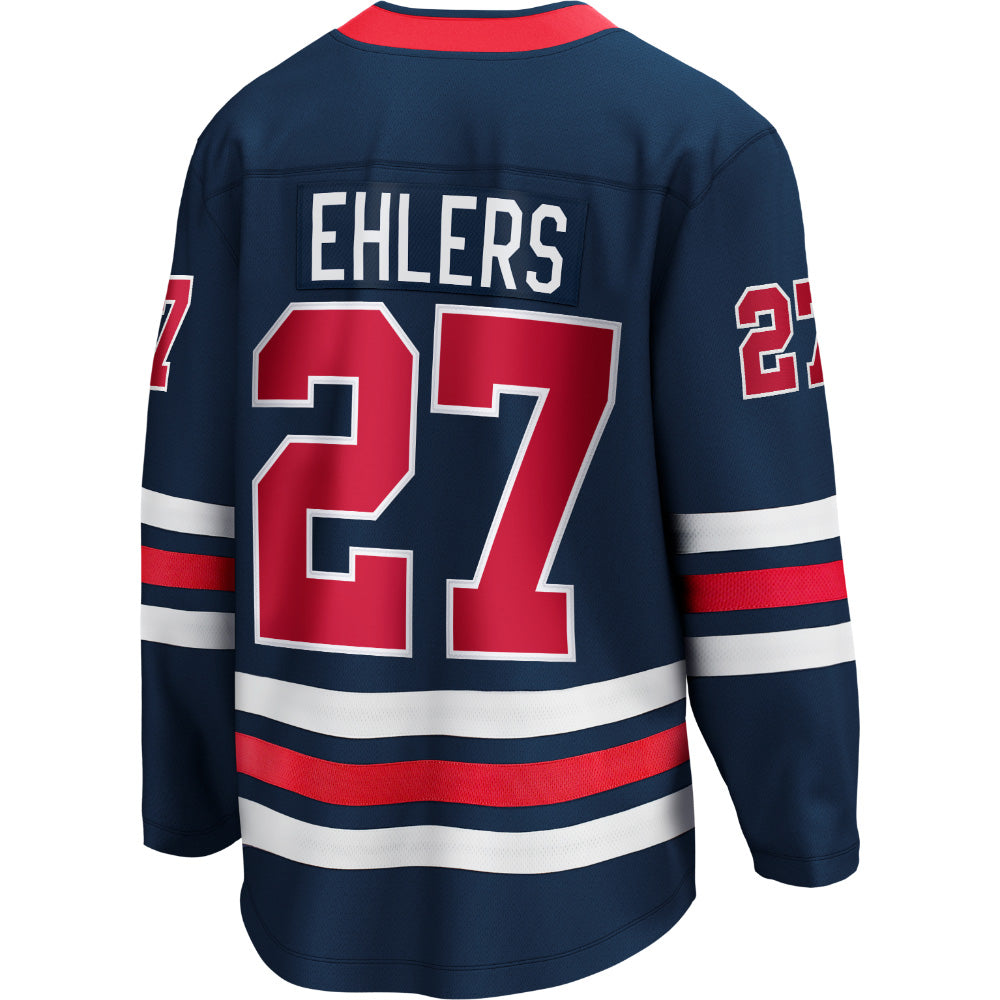FANATICS WINNIPEG JETS NIKOLAJ EHLERS ADULT NAVY ALTERNATE BREAKAWAY JERSEY