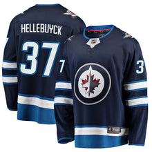 Winnipeg Jets Breakaway Player Jersey Connor Hellebuyck Navy